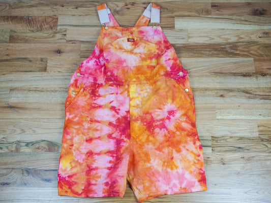 Tie-dye Overalls Shorts Size 2X