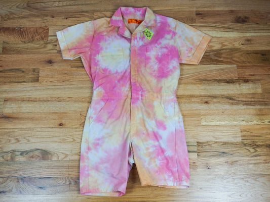 Tie-dye Coveralls Shorts Romper Size Medium