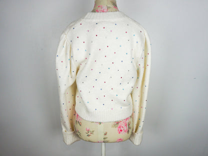 Bedazzled Sweater Retro, Size Large