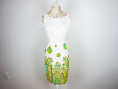 Vintage Two Piece Tank top Slip Skirt Size Small