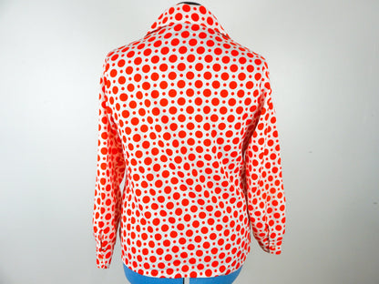 Red Polka Dot Blouse, Size Large