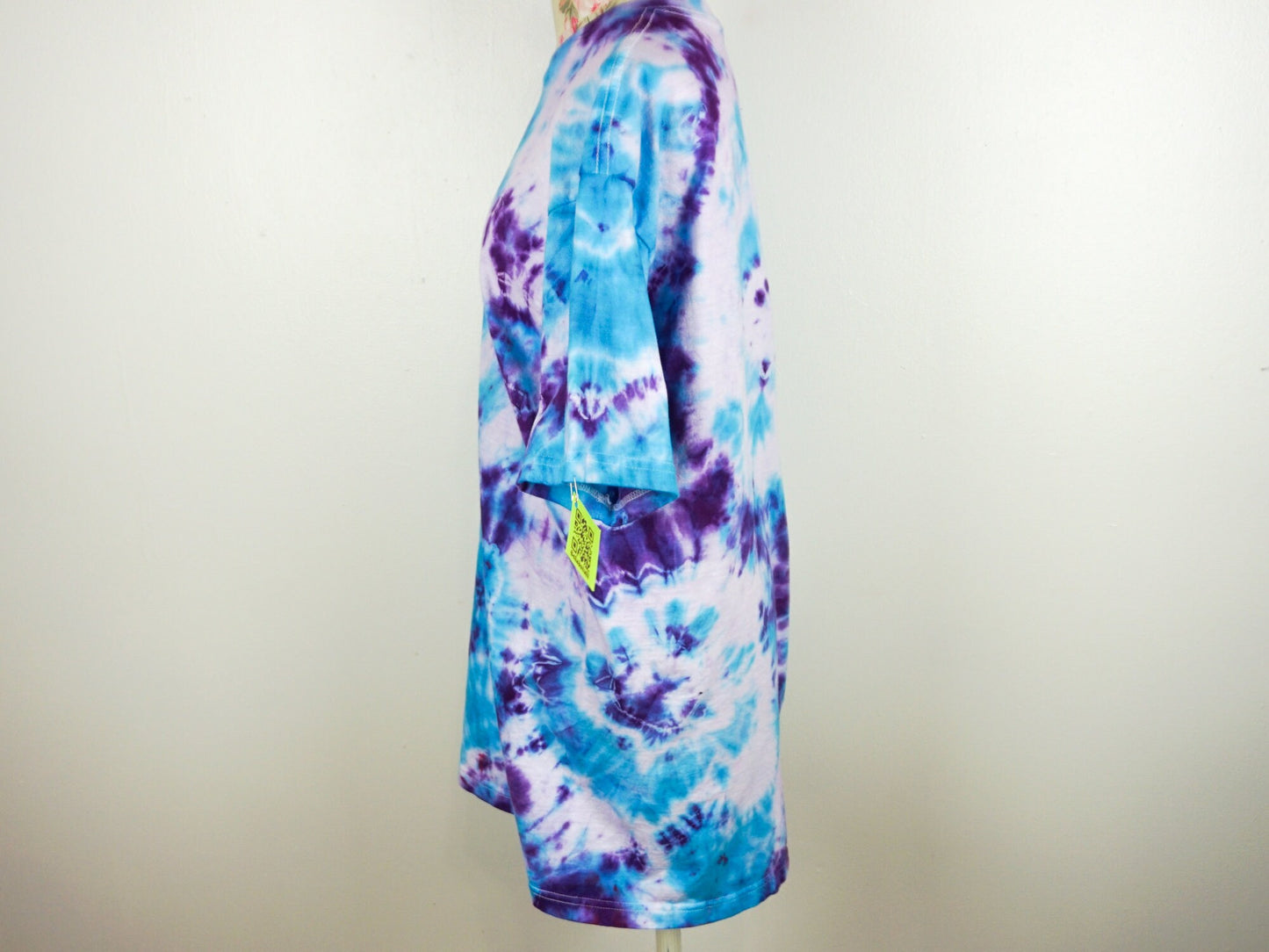 Blue Purple Tie Dye Shirt T Shirt  Size Medium Large