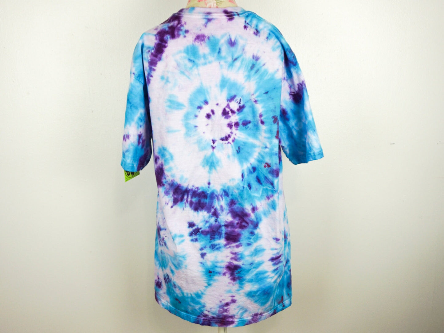 Blue Purple Tie Dye Shirt T Shirt  Size Medium Large