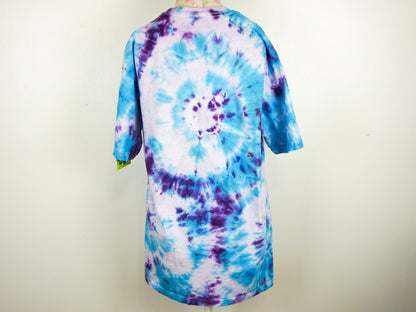 Blue Purple Tie Dye Shirt T Shirt  Size Medium Large