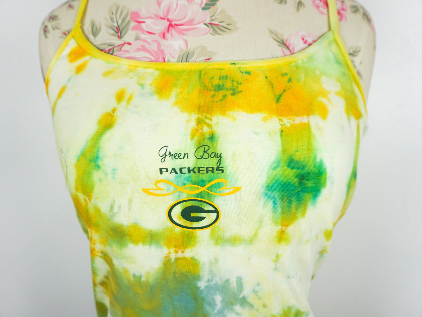 Green Bay Packers Tie Dye Tank Top Size Medium