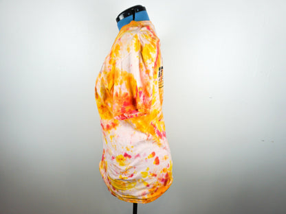 Orange Tie Dye Vintage T Shirt Size Unisex XL
