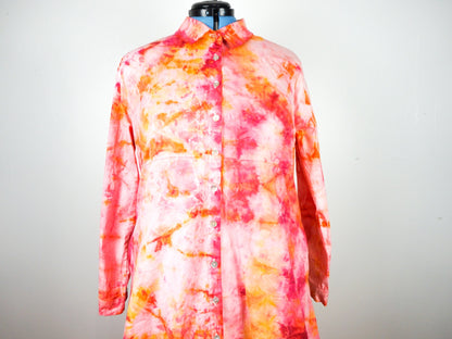 Pink Orange Tie Dye Dress Size Unisex 1X