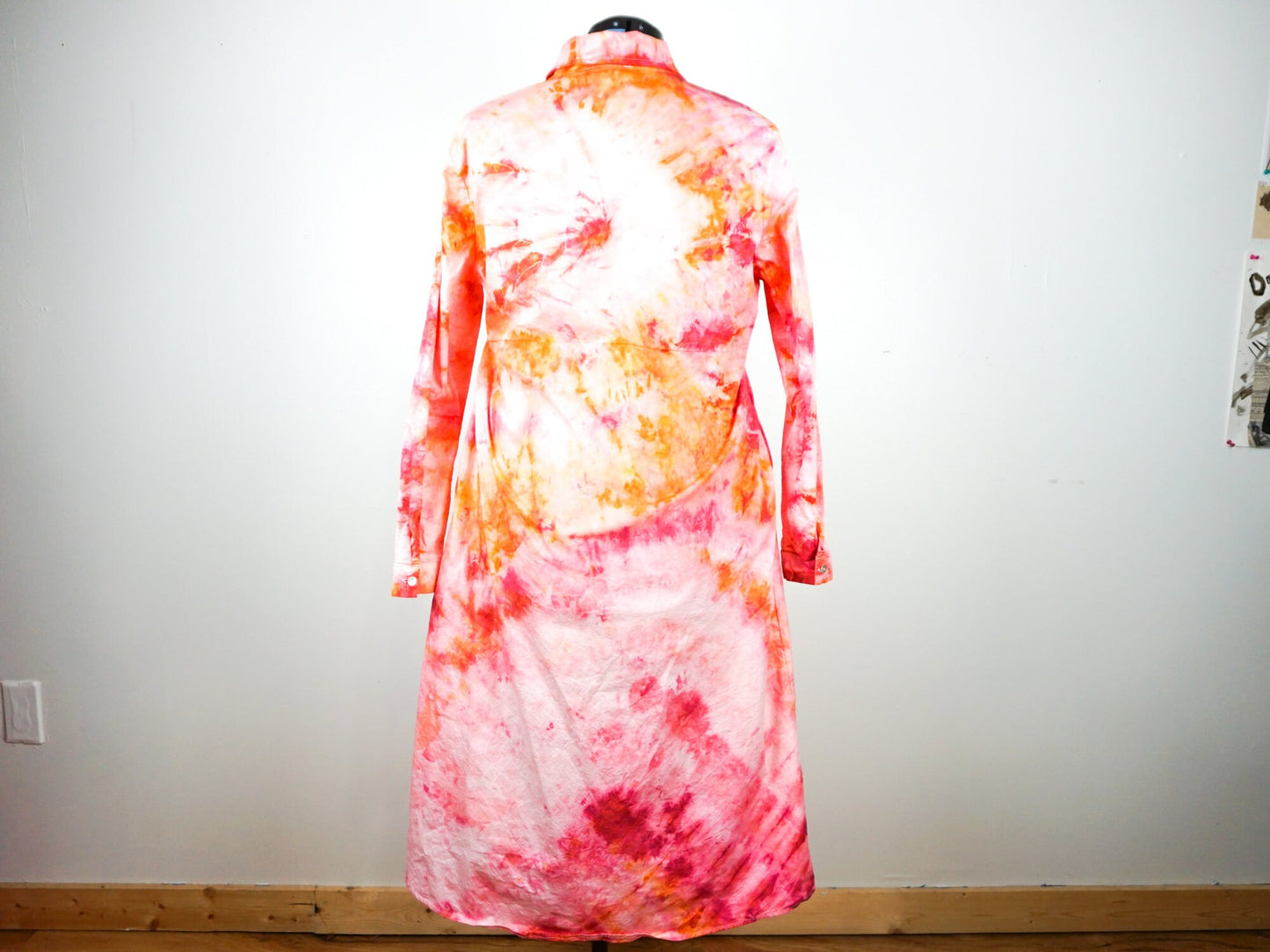 Pink Orange Tie Dye Dress Size Unisex 1X