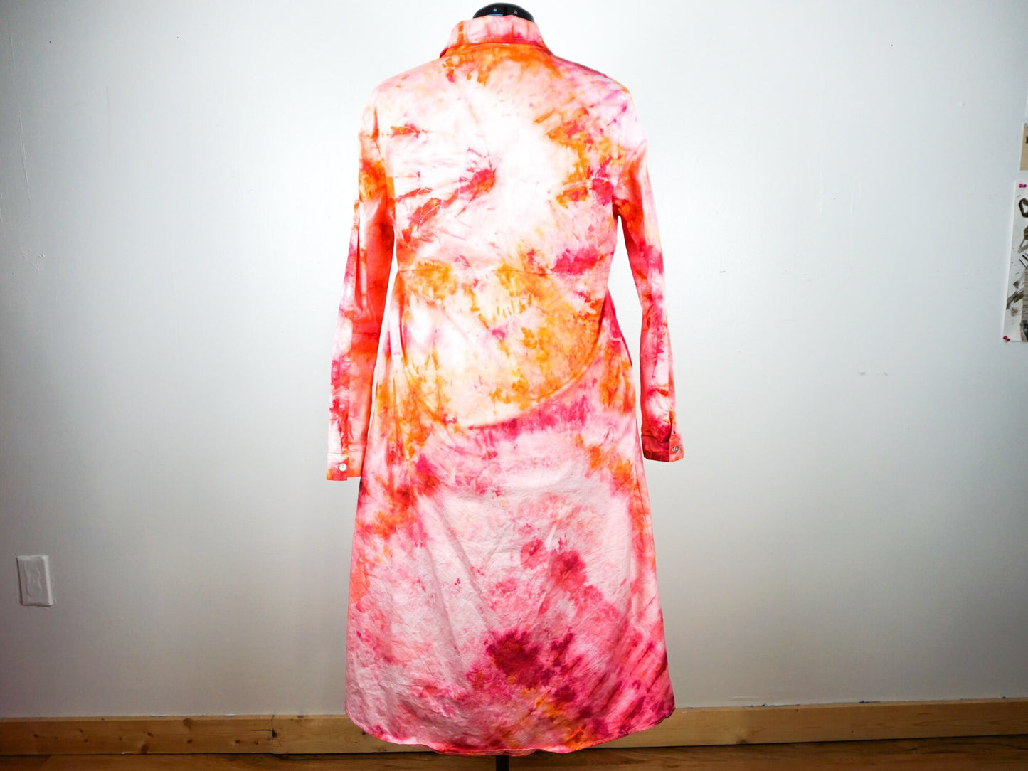 Pink Orange Tie Dye Dress Size Unisex 1X