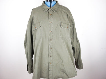 Army Green Shirt, Size 32 4x Tall