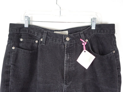 80s Black Jeans, Size Medium Large