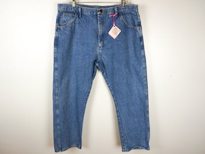 Loose Fit Jeans 80s Light Wash Size 14 16 0x