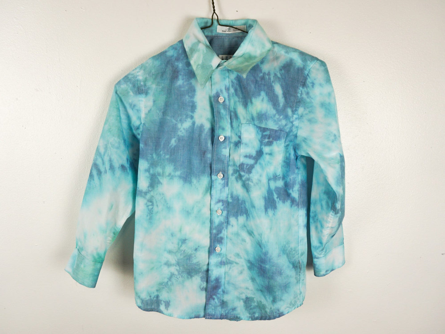 Children's Tie Dye Collared Dress Shirt Size Unisex 4T