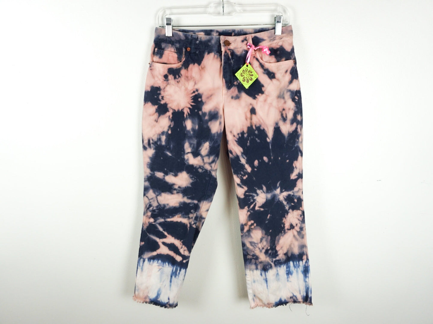 Pink Blue Tie Dye Jeans Size S 2 4 6  Small