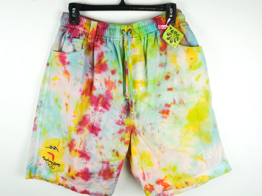 Tie Dye Jean Shorts Size Medium Large