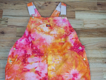 Tie-dye Overalls Shorts Size 2X