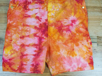 Tie-dye Overalls Shorts Size 2X
