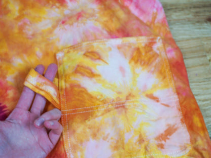 Tie-dye Overalls Shorts Size 2X