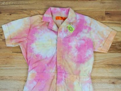 Tie-dye Coveralls Shorts Romper Size Medium