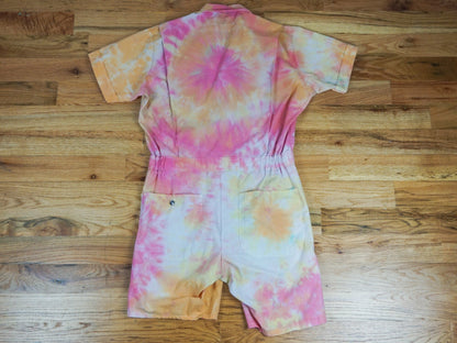 Tie-dye Coveralls Shorts Romper Size Medium