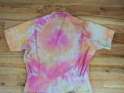Tie-dye Coveralls Shorts Romper Size Medium