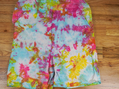 Tie-dye Overalls Shorts Size Extra Large