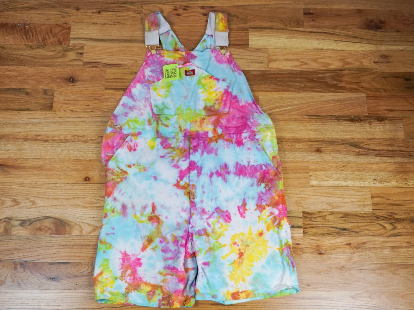 Tie-dye Overalls Shorts Size Extra Large