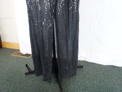 Black Sequin Gown, Size 3X