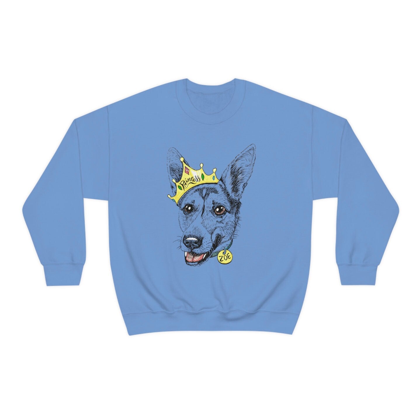 Custom Pet Portrait Crew Sweatshirt