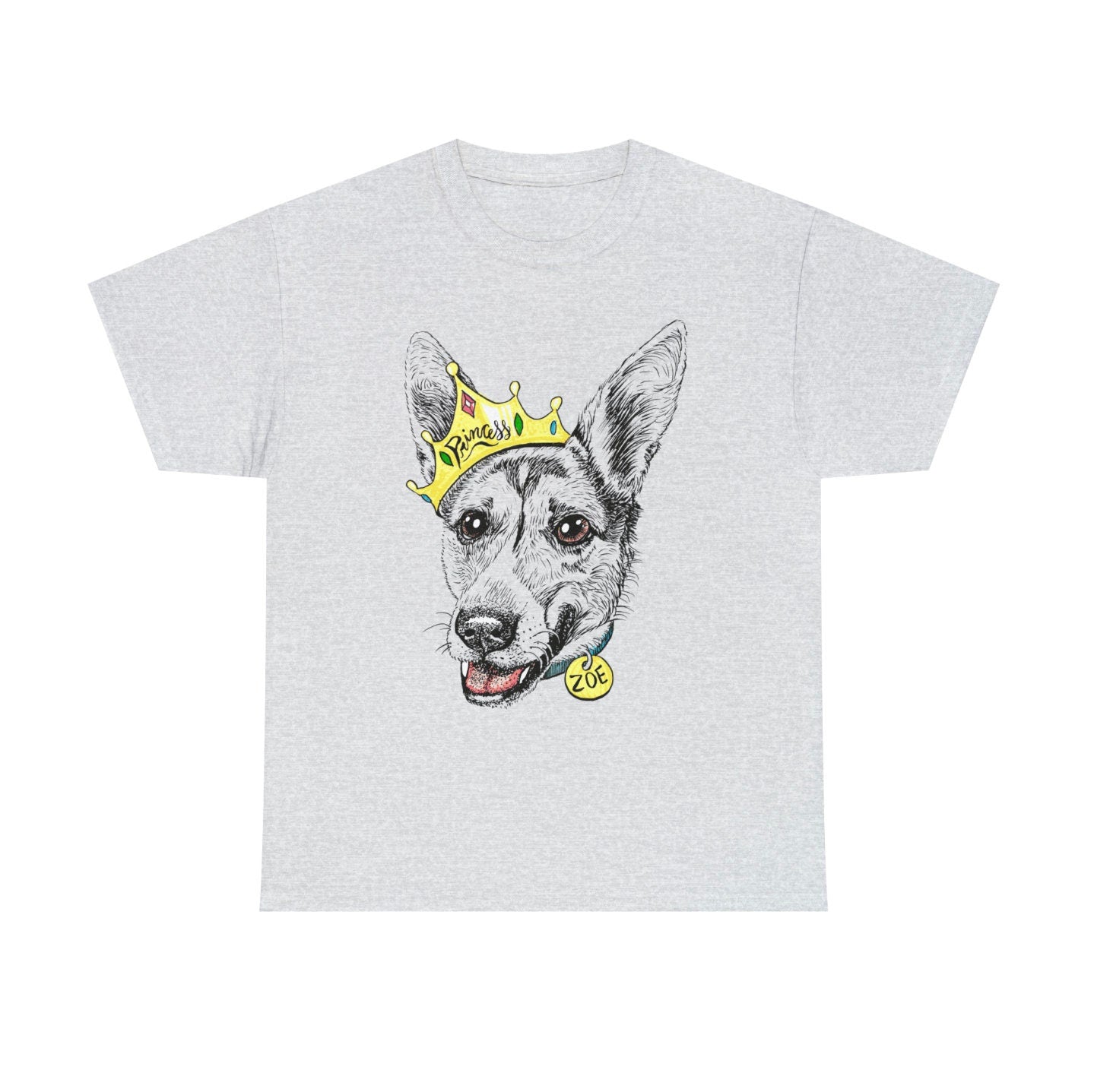 Custom Pet Portrait T Shirt