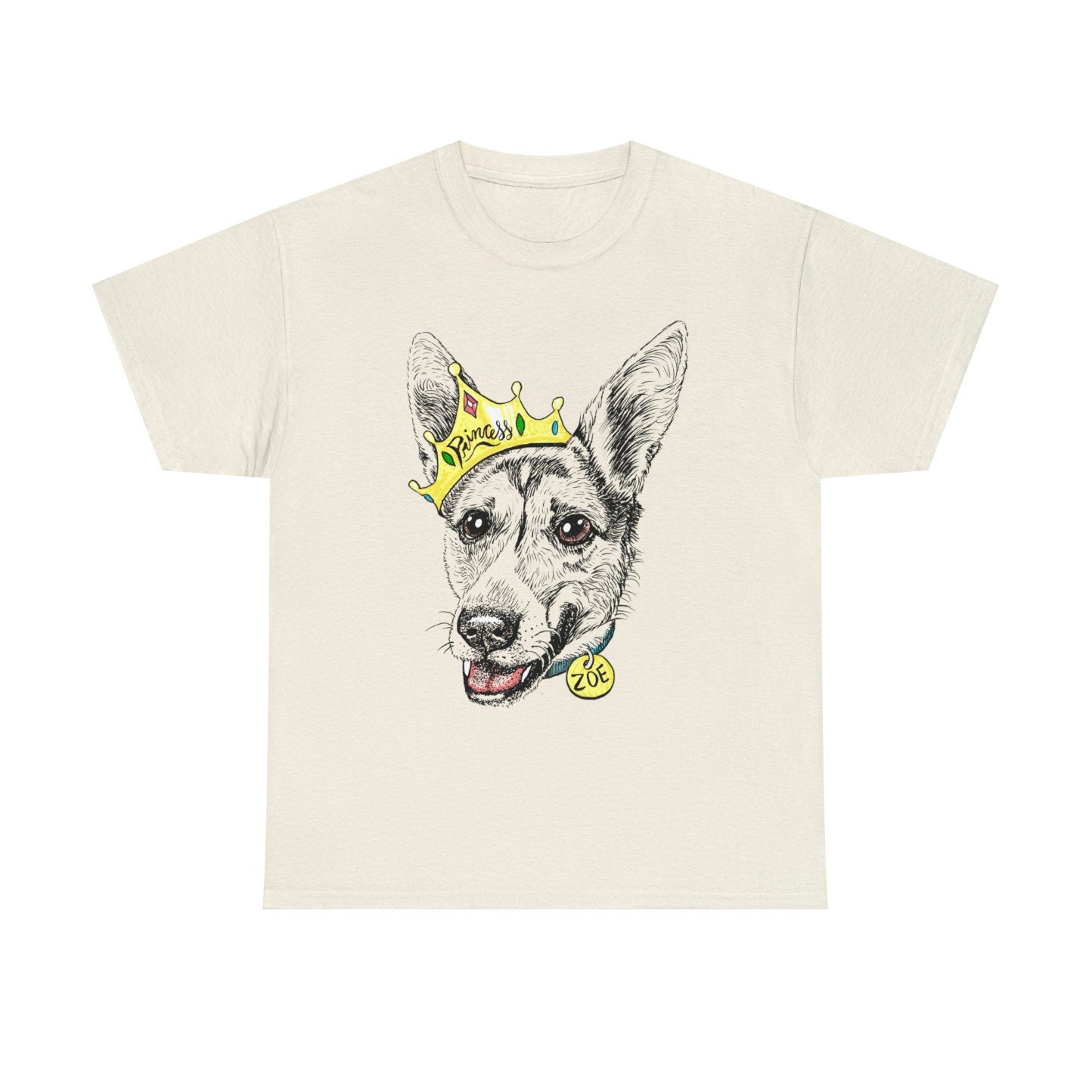 Custom Pet Portrait T Shirt